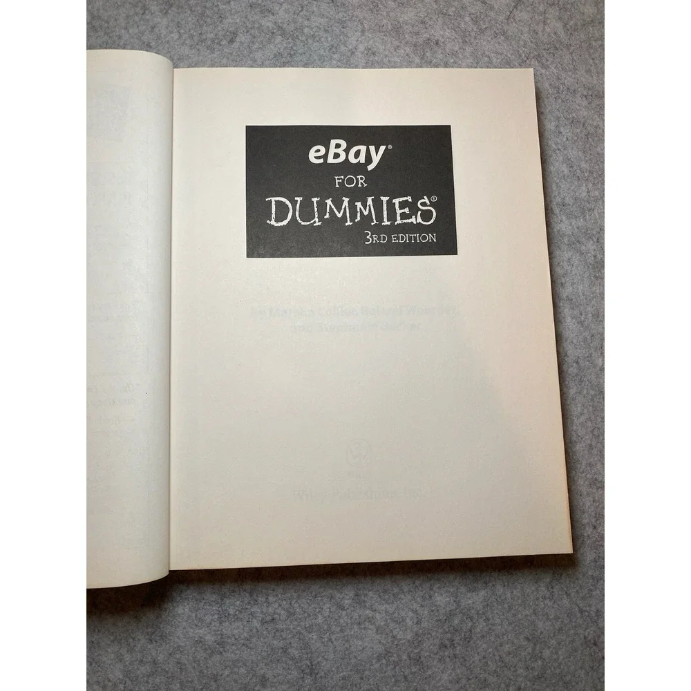 eBay for Dummies by Stephanie Becker, Marsha Collier & Roland Woerner